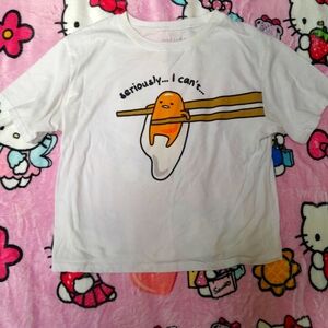 Sanrio Gudetama white t-shirt size medium